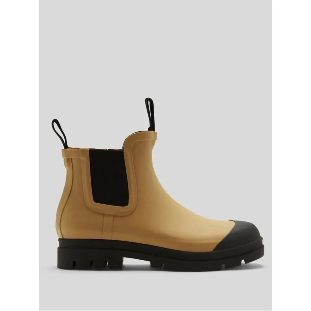 Everlane Golden Oak Tan Chelsea Rain Boots Lug Sole Waterproof Size 8 NWOB